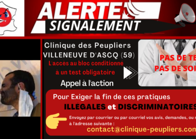 Signalement Tests Hôpitaux Haut De France