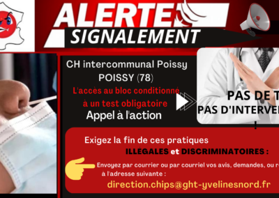 Signalements Tests Hôpitaux Paris Ile de France