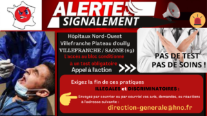Signalements Tests Hôpitaux Auvergne Rhône Alpes