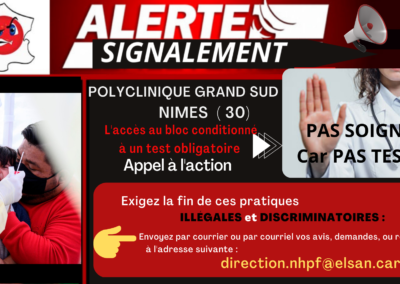 Signalements Tests Hôpitaux Occitanie