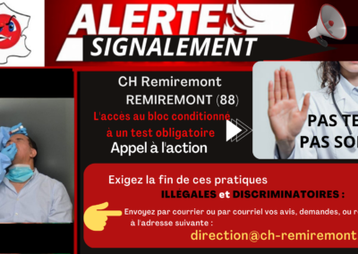 Signalements Tests Hôpitaux Grand Est