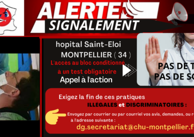 Signalements Tests Hôpitaux Occitanie