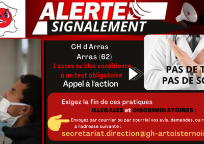 Alertes Signalements Tests Hôpitaux Haut de France