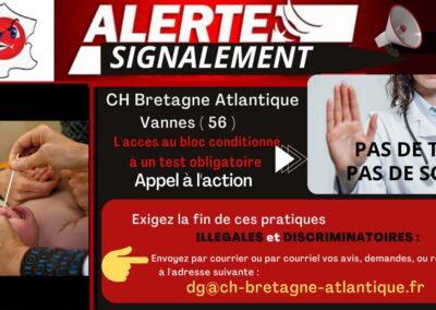 Alertes Signalements Tests Hôpitaux BRETAGNE