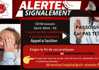 Alertes Signalements Tests Hôpitaux BRETAGNE