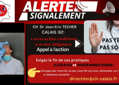 Alertes Signalements Tests Hôpitaux HAUT DE FRANCE