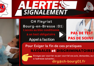 Alertes Signalements Tests Hôpitaux Auvergne Rhône-Alpes