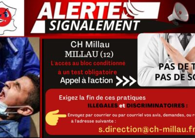 Alertes Signalements Tests Hôpitaux