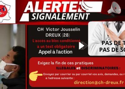Alertes Signalements Tests Hôpitaux Centre Val de Loire
