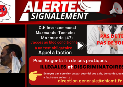 Signalement Test Hôpitaux Nouvelle-Aquitaine