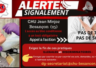 Alertes Signalements Tests Hôpitaux BOURGOGNE FRAVHE COMTÉ