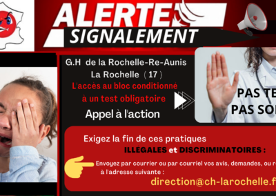 Signalement Test Hôpitaux Nouvelle-Aquitaine