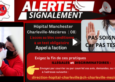 Alertes Signalements test hôpitaux Grand Est