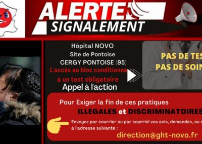 Alertes Signalements Tests Hôpitaux PARIS ILE DE FRANCE