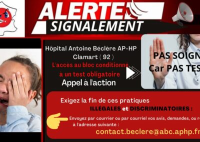 Alertes Signalements Tests Hôpitaux PARIS ILE DE FRANCE