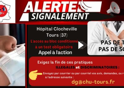 Alertes Signalements Tests Hôpitaux CENTRE VAL DE LOIRE