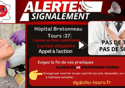 Alertes Signalements Tests Hôpitaux