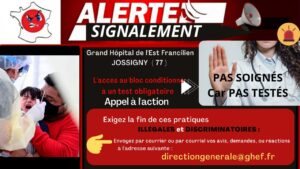 Alertes Signalements Test Hôpitaux PARIS ILE DE FRNACE