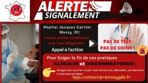 Alertes Signalements Test Hôpitaux PARIS ILE DE FRANCE