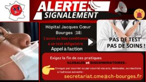 Alertes Signalements Test Hôpitaux CENTRE VAL DE LOIRE