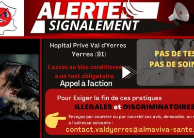 Alertes Signalements Test Hôpitaux PARIS ILE DE FRANCE