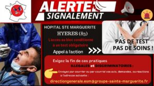 Alertes Signalements Test Hôpitaux PROVENCE ALPES COTE D'AZUR