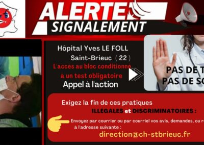 Alertes Signalements Test Hôpitaux BRETAGNE