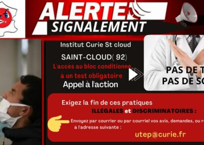 Alertes Signalements Tests PARIS ILE DE FRANCE