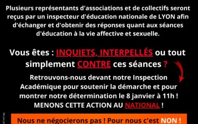 🚨 ACTION INSPECTION D’ACADÉMIE LE 8 JANVIER 2024 A LYON 🚨