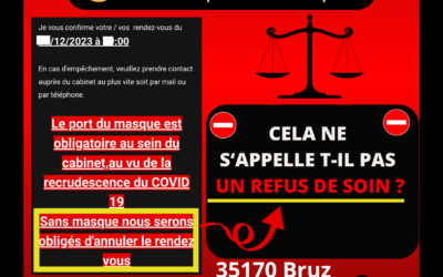 🚨 Un cabinet dentaire affirmerait qu’en cas de non port de masque, les patients verraient leur rendez-vous ANNULÉ 🚨