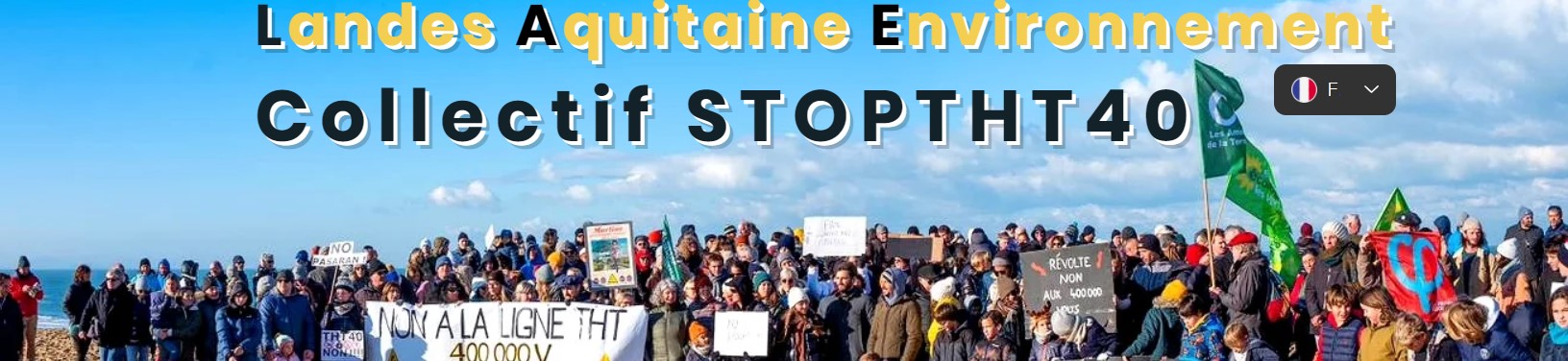 bandeau du collectif stoptht40 Association Landes Aquitaine Environnement