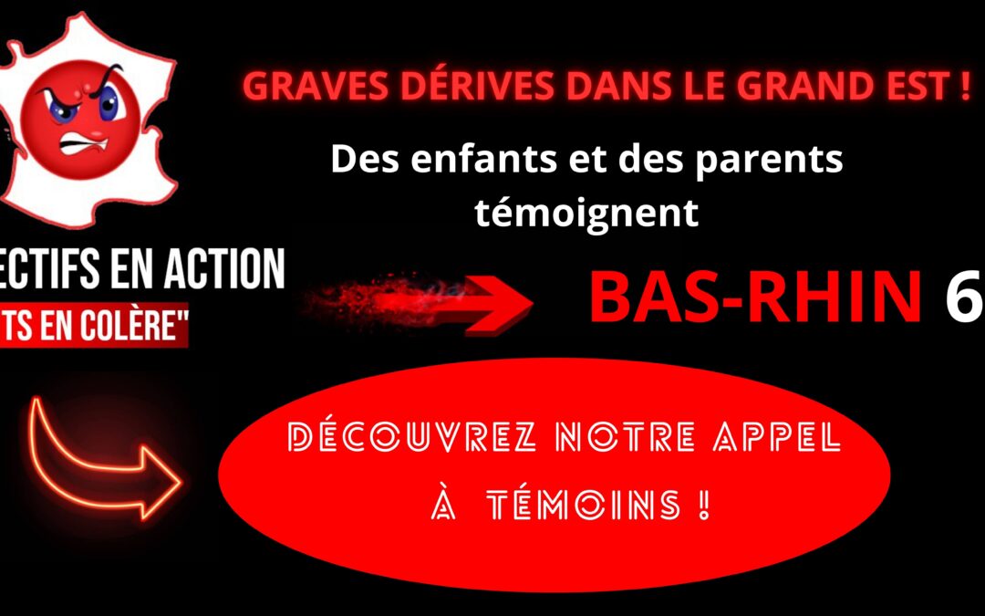ALERTE DANS LE BAS-RHIN 67