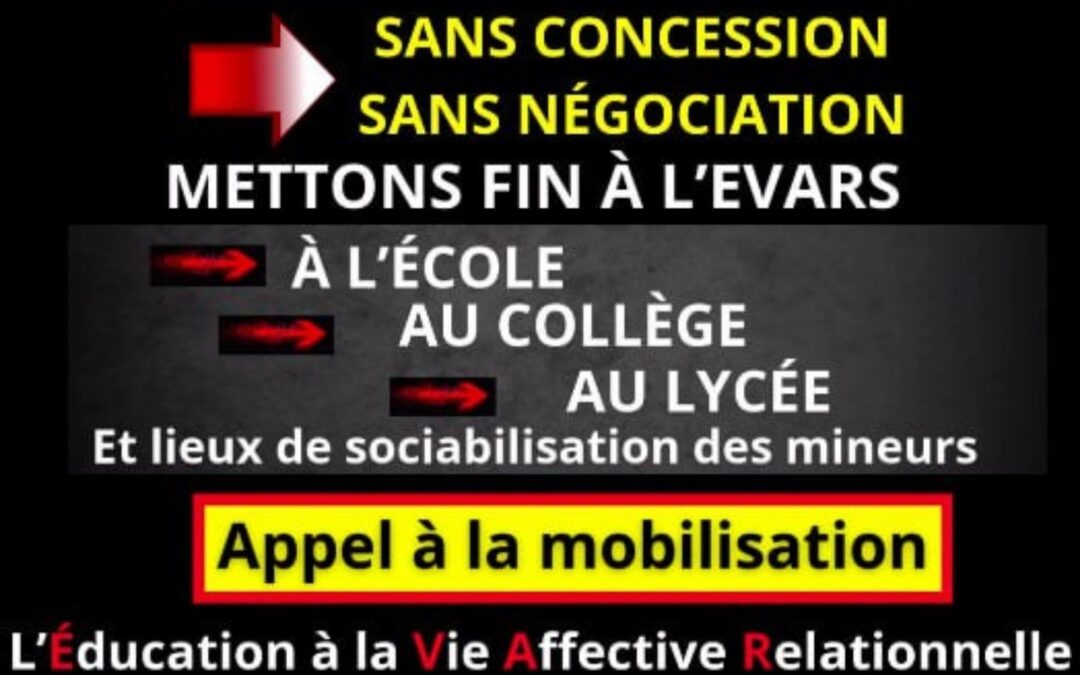 Nouvel Appel National du 10 avril 2025 : les parents s’unissent et se mobilisent à nouveau contre l’EVARS et ses variantes