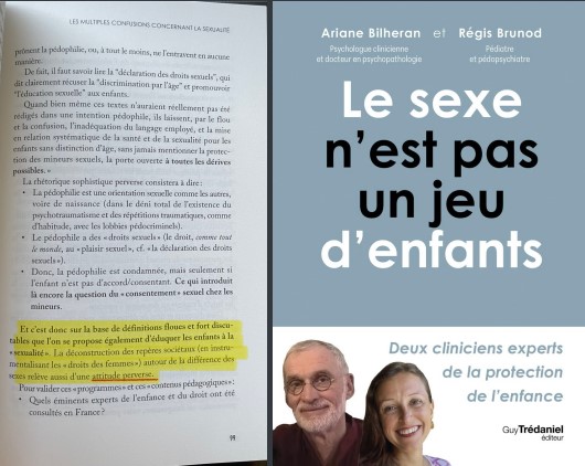 Le sexe n'est pas un jeu d'enfants et l'evars ... relève d'une attitude perverse
