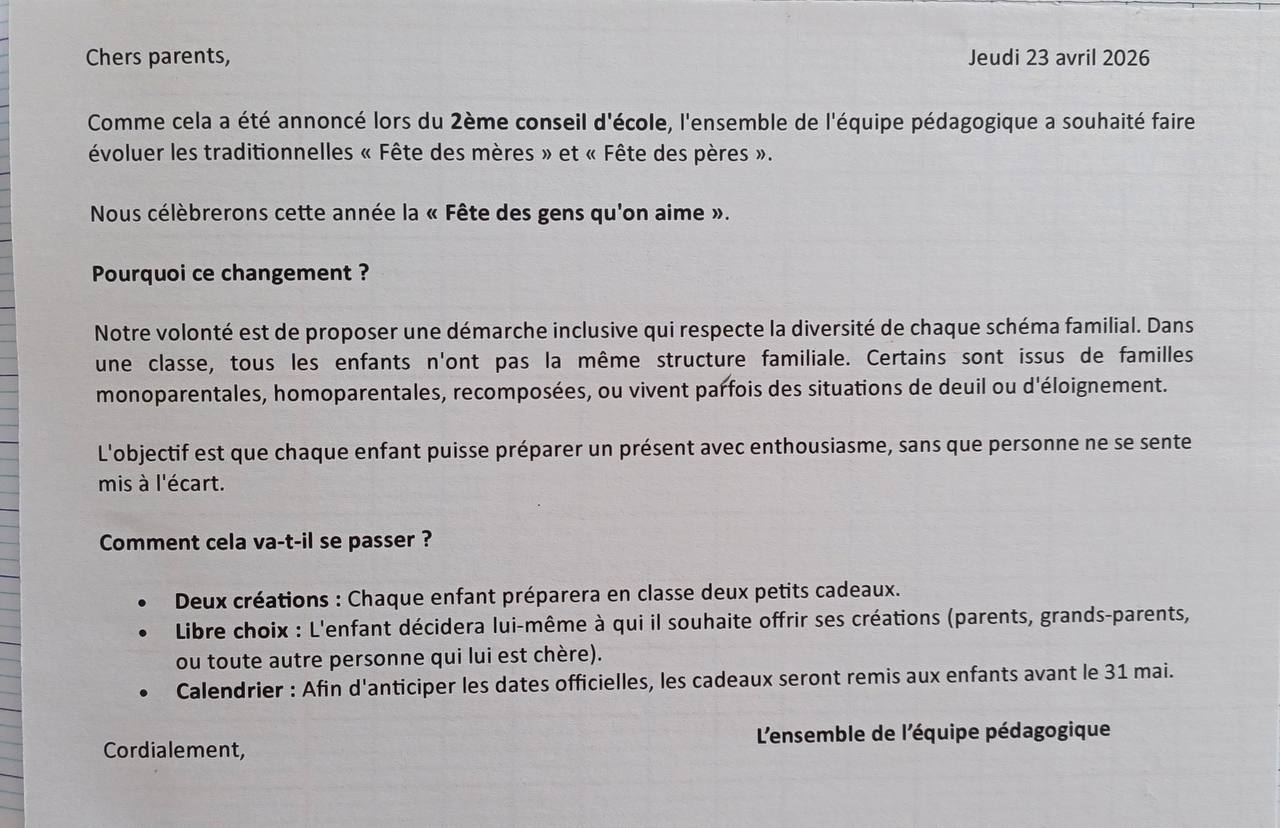 Fêtes des mères et pères